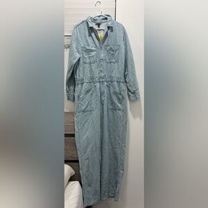 A New Day Light Blue Denim Jumpsuit